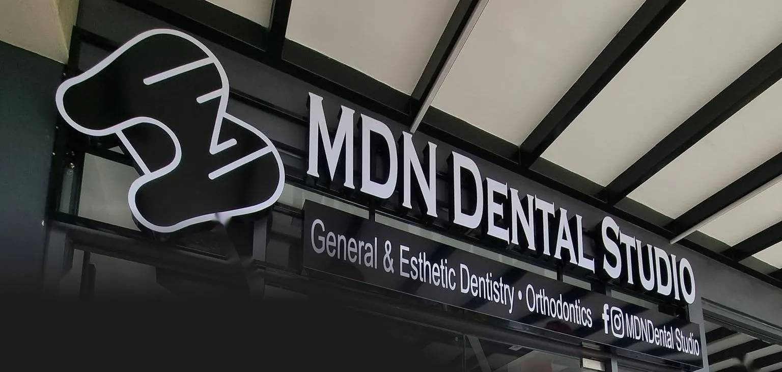 MDN Dental Studio storefront sign at New Ortigas Center